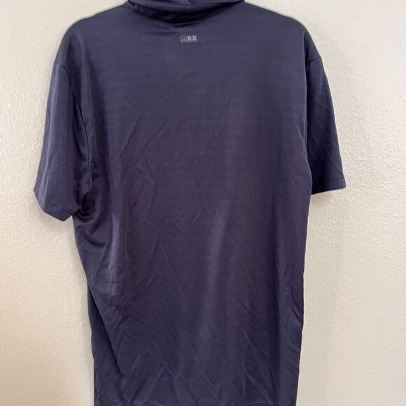 MSX By Michael Strahan Mens Blue Polo Shirt L Moisture-Wicking Polyester - Picture 2 of 5